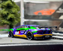 Load image into Gallery viewer, King 1:64 Purple EVA Aventador LP700 LBWK Sports Model Diecast Metal Car New Collection
