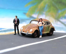 Load image into Gallery viewer, 1:64 Painted Figure Model Miniature Resin Diorama Sand Curly Hair Lady Suit Man
