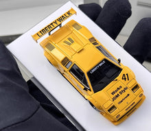 Load image into Gallery viewer, Vision 1:64 Yellow Countach LP5000 LB #41 Racing Model Diecast Metal Car New Collection
