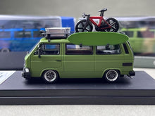 Load image into Gallery viewer, Mortal 1:64 Green VW T3 Multi Van Camper Sports Model Diecast Metal Car New Collection
