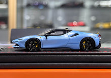 Load image into Gallery viewer, U2 1:64 Blue SF90 Stradale Coupe Hard Top Sports Model Diecast Resin Car New Collection
