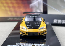 Load image into Gallery viewer, MH 1:64 Yellow Carbon S2000 Widebody Sports Model Diecast Metal Car New Collection
