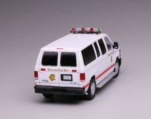 Load image into Gallery viewer, 1:64 596 Chicago Fire E350 Super Duty Wagon Van Model Diecast Metal Car New Collection
