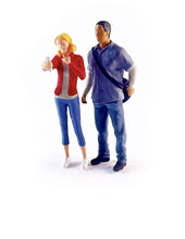 Load image into Gallery viewer, 1:64 Painted Figure Mini Model Miniature Resin Diorama Sand Caual Man Lady Toy New
