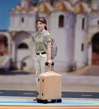 Load image into Gallery viewer, 1:24 Painted Figure Model Miniature Resin Diorama Sand Woman Luggage Backpack
