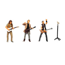 Load image into Gallery viewer, 1:64 Painted Figure Mini Model Miniature Resin Diorama Band Rock Man SInger Set
