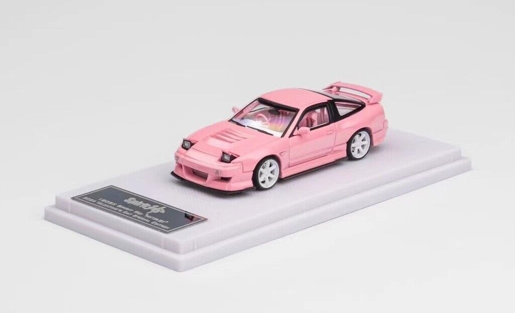 MT 1:64 JDM Pink Silvia S13 180SX Valentine Sports Model