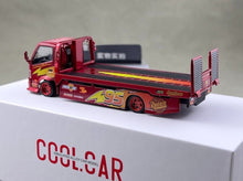 Load image into Gallery viewer, CC 1:64 Red Hino H300 #95 Custom Tow Flatbed Truck Model Diecast Metal Car New Collection
