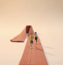 Load image into Gallery viewer, 1:64 Painted Figure Model Miniature Resin Diorama Toy Sand Running People Sports
