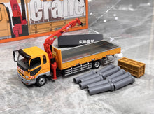 Load image into Gallery viewer, GCD 1:64 Yellow Fuso Fighter Crane Truck Model Diecast Metal Car New Collection
