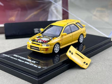 Load image into Gallery viewer, MH 1:64 Yellow Impreza WRX STI Wagon VI Sports Model Diecast Metal Car New Collection
