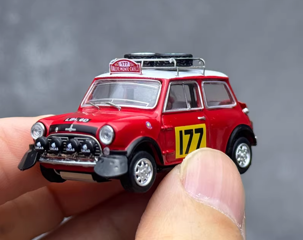 GCD 1:64 Red Mini #177 Morris Cooper S Rallye Sport Model Diecast Metal Car