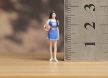 Load image into Gallery viewer, 1:64 Painted Figure Model Miniature Resin Diorama Sand Basketball Girl Baby Lady
