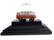 Load image into Gallery viewer, 1:148 Brown VW T1 Mini Van Classic Vintage Bus Model Diecast Metal Car New Collection
