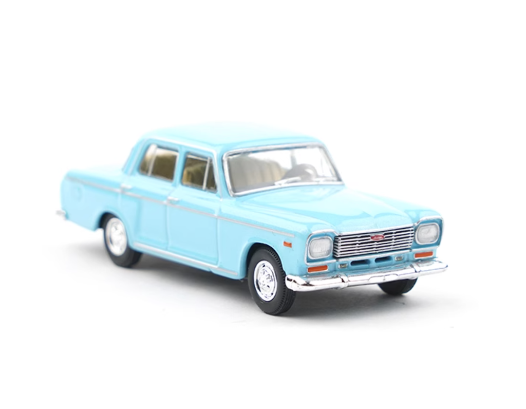XCARTOYS 1:64 Blue SH760A Shanghai Vintage Classic Sedan Model Toy Metal Car
