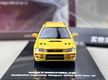 Load image into Gallery viewer, MH 1:64 Yellow Impreza WRX STI Wagon VI Sports Model Diecast Metal Car New Collection
