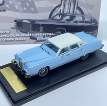 Load image into Gallery viewer, Sunstar 1:64 Light Blue 1979 Continental Town Model Diecast Metal Car New Collection
