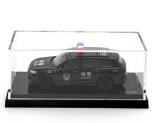 Load image into Gallery viewer, Stock 1:64 Black Police Q6 City SUV Sports Model Diecast Metal Car New Collection
