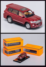 Load image into Gallery viewer, GCD 1:64 Red Toyota Land Cruser LC200 SUV Model Toy Diecast Metal Car Display Box
