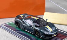 Load image into Gallery viewer, U2 1:64 Green Novitec 488 Pista Racing Sports Model Diecast Resin Car New
