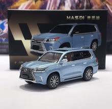 Load image into Gallery viewer, Masdi 1:64 Ice Blue LX570 Luxury ORV SUV Sports Model Diecast Metal Car New Collection
