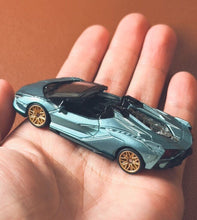 Load image into Gallery viewer, TSC 1:64 Blue Sian Racing Sports Model Diecast Metal Car New Collection
