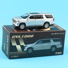Load image into Gallery viewer, Masdi 1:64 Silver Suburban Full Size SUV Sports Model Diecast Metal Car New Collection
