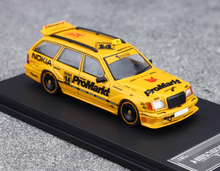 Load image into Gallery viewer, Mortal 1:64 Yellow Taxi S124 MODEII EVO2 Sport Wagon Model Diecast Metal Car
