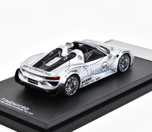 Load image into Gallery viewer, TM 1:64 Silver 918 #23 Spyder Racing Sports Model Diecast Metal Car New
