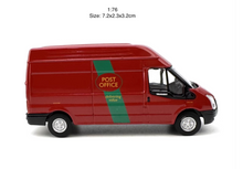 Load image into Gallery viewer, 1:76 Red Transit MK5 Mini Van Mail Delivery Model Diecast Metal Car New Collection
