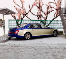 Load image into Gallery viewer, SH 1:64 Blue Top 62S Maybach Super Luxury Sedan Model Diecast Metal Car New
