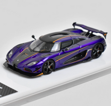 Load image into Gallery viewer, XKE 1:64 Blue Purple Agera RS Super Racing Sports Model Diecast Resin Car New
