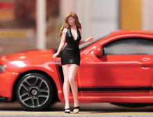 Load image into Gallery viewer, 1:64 Painted Figure Model Miniature Resin Diorama Sand Mini Skirt Sexy Girl Lady New Collection
