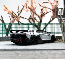 Load image into Gallery viewer, HH 1:64 White Sian Aventador SVJ Racing Sports Model Diecast Metal Car New
