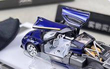 Load image into Gallery viewer, HKM 1:64 Blue Huayra Coupe 2014 Racing Sports Model Diecast Metal Car New Collection
