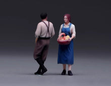 Load image into Gallery viewer, 1:64 Painted Figure Model Miniature Resin Diorama Toy Sand Farm Couple Man Lady
