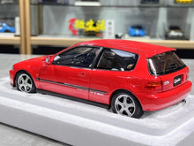 Load image into Gallery viewer, LCD 1:18 Red JDM Civic EG6 SIR Hatchback Sports Model Diecast Metal Car New
