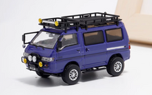 Load image into Gallery viewer, Autobots 1:64 Purple Blue 4WD Delica L300 Camper Van Model Diecast Metal Car

