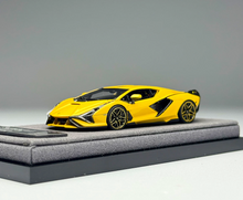 Load image into Gallery viewer, Deepmaker 1:64 Yellow Sian FKP 37 Sports Model Diecast Resin Car New Collection
