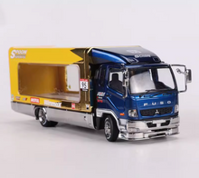 Load image into Gallery viewer, GCD 1:64 Plating Blue Spoon Fuso Fighter Truck Model Diecast Metal Car New Collection
