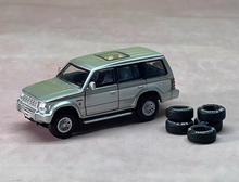 Load image into Gallery viewer, BM 1:64 Silver Pajero Off Road SUV Model Diecast Metal Car New

