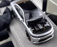 Load image into Gallery viewer, Elite 1:64 Silver Charger SRT Engine Sedan Sports Model Diecast Metal Car New Collection
