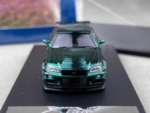 Load image into Gallery viewer, Fuji 1:64 Green Carbon Skyline GTR R34 Nismo Z-Tune Model Diecast Metal Car
