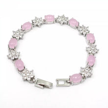 Load image into Gallery viewer, Nature Jade Beaded Bracelet Jewelry Blessing Lucky Fortune Gift For Her Pink b
