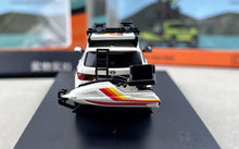 Load image into Gallery viewer, GCD 1:64 White Sequoia XK80 ORV Motorboat Bike Model Diecast Metal Car New Collection
