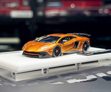 Load image into Gallery viewer, Tardis 1:64 Orange Aventador LP750-4 SV Sports Model Diecast Resin Car New Collection
