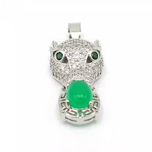 Load image into Gallery viewer, Nature Jade Leopard Pendant Necklace Gift For Woman Jewelry charm Blessing b
