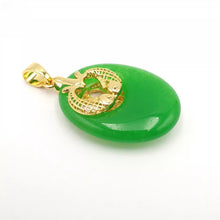 Load image into Gallery viewer, Nature Jade Double Fish Pendant Necklace Gift Jewelry charm Blessing Lucky new f
