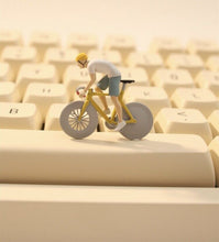 Load image into Gallery viewer, 1:64 Painted Figure Model Miniature Resin Diorama Sand Riding Cycling Bicycle
