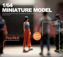Load image into Gallery viewer, 1:64 Painted Figure Model Miniature Resin Diorama Toy Sand Casual Girl Walking
